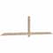 Ekena Millwork Eugene Smooth Timber Gable Bracket, Douglas Fir, 108"W x 27"H x 1 1/2"D x 3 1/2"F, 6/12 Pitch GBW108X27X0204EUG00SDF - alternate 3